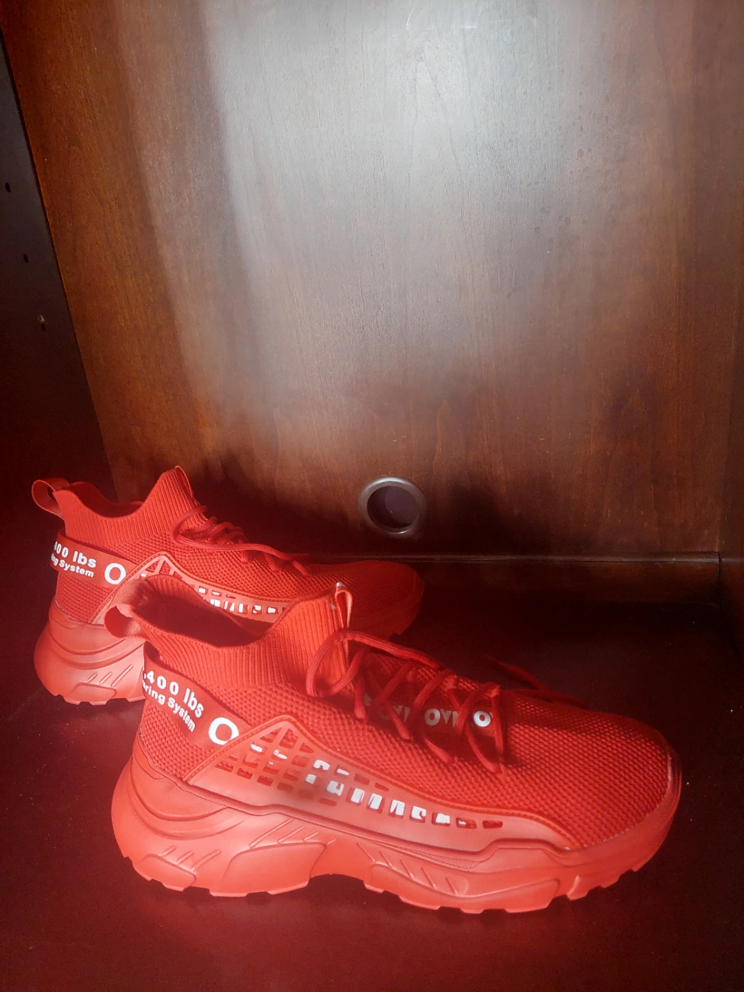 Red Athletic Shoes size 10