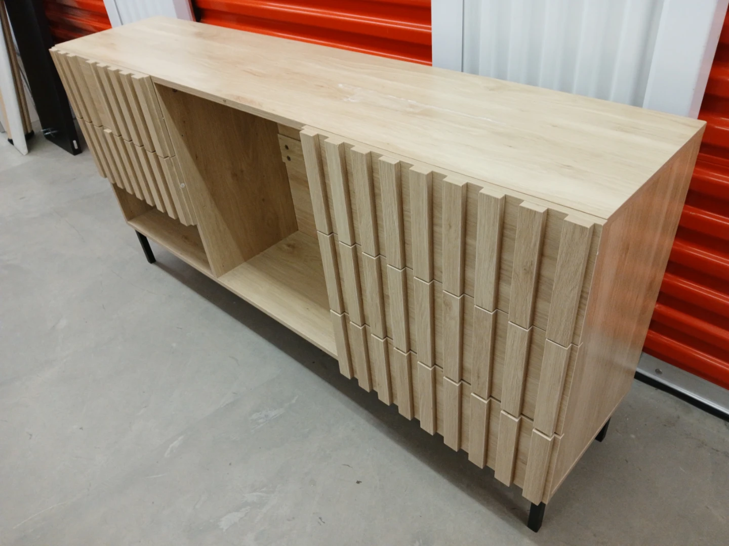 Wooden Dresser with Fluted Drawer Fronts - photo 3