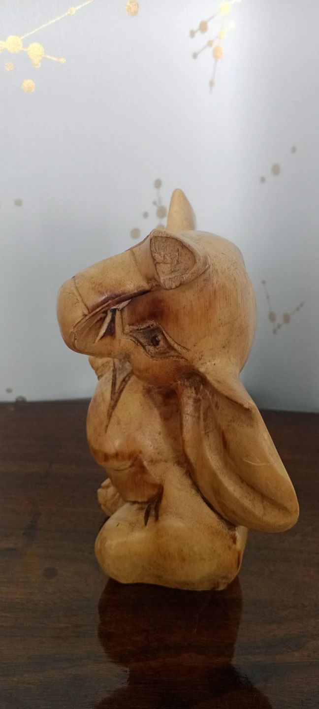 Wooden Elephant Figurine - photo 5