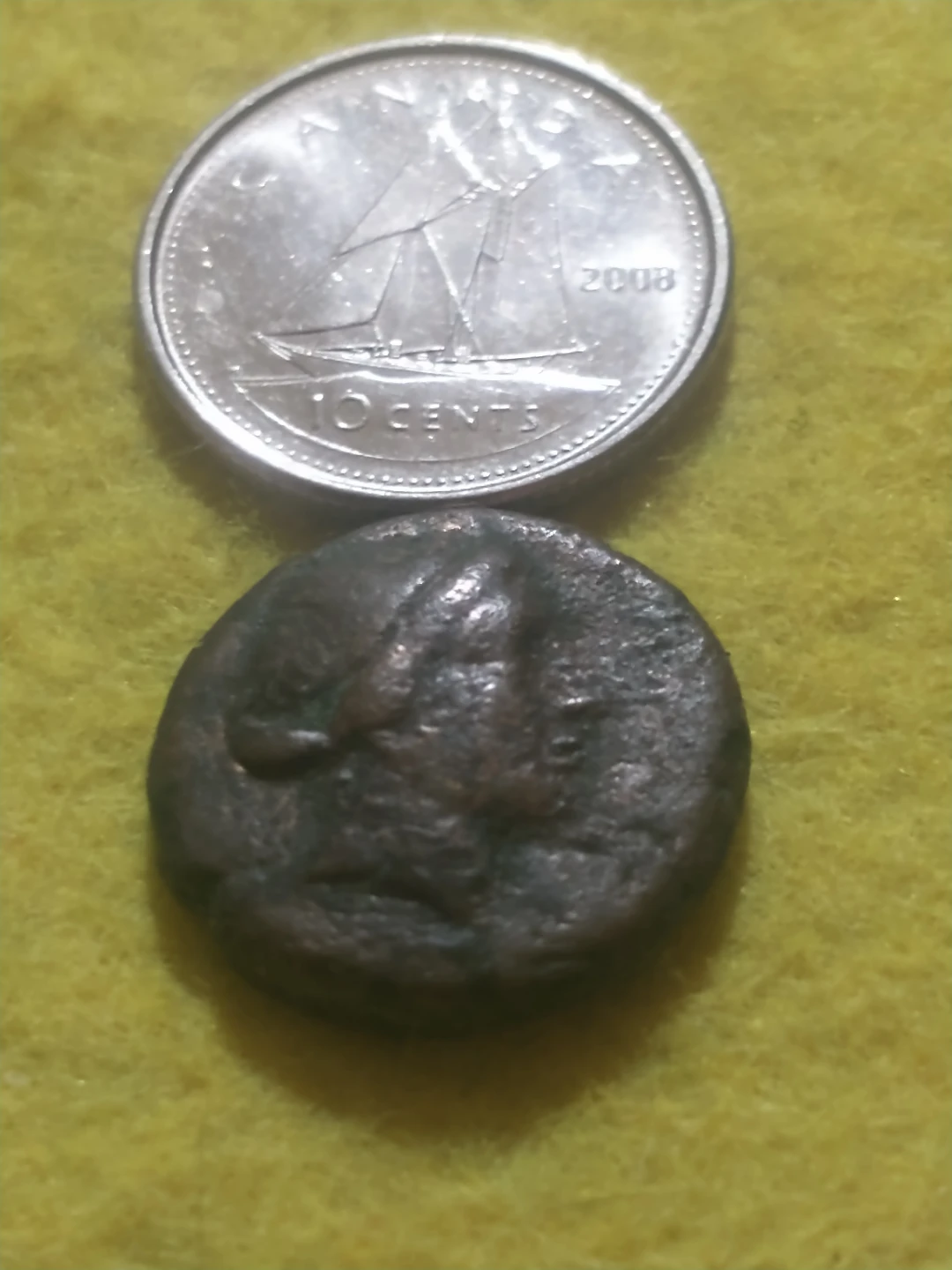Stunning 250-190 BC Kyme, Aiolis, ancient Greek coin - photo 2