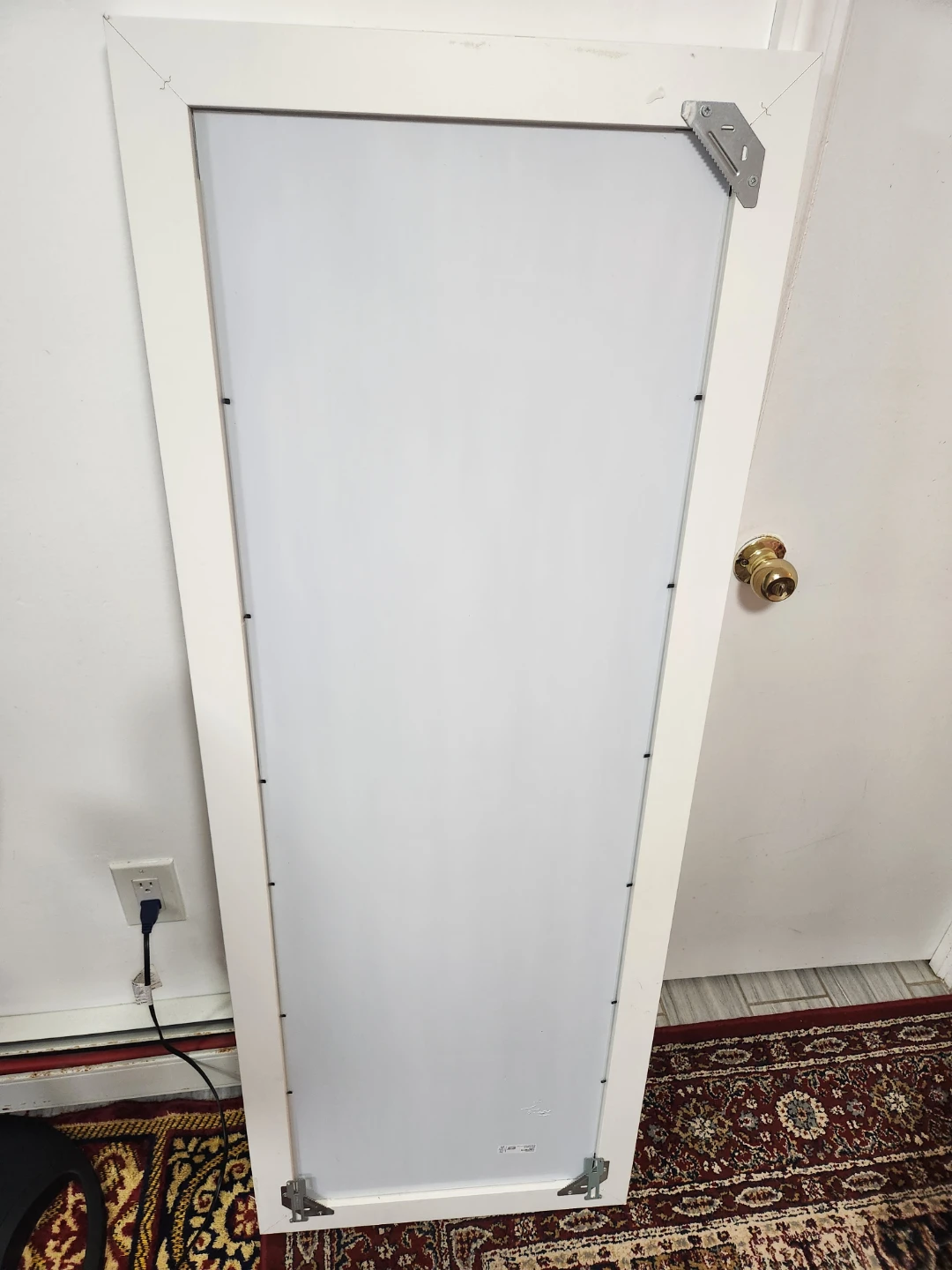 White Framed Full Length Mirror - photo 3