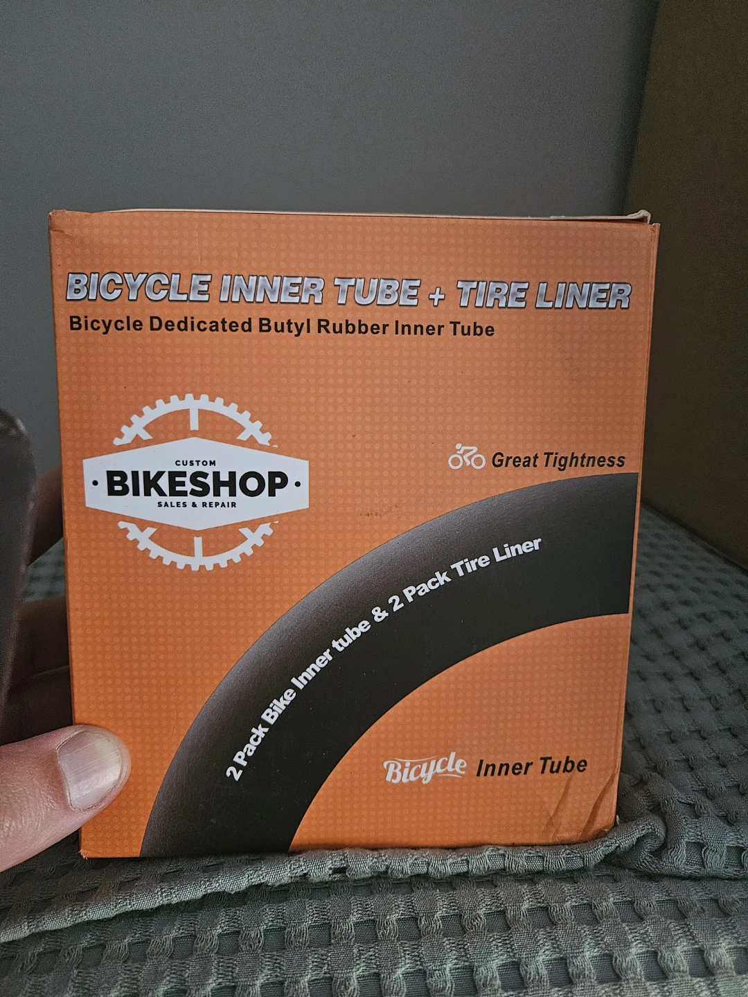 Never used. Bicycle Inner Tube + Tire Liner 2-Pack 29 Inch