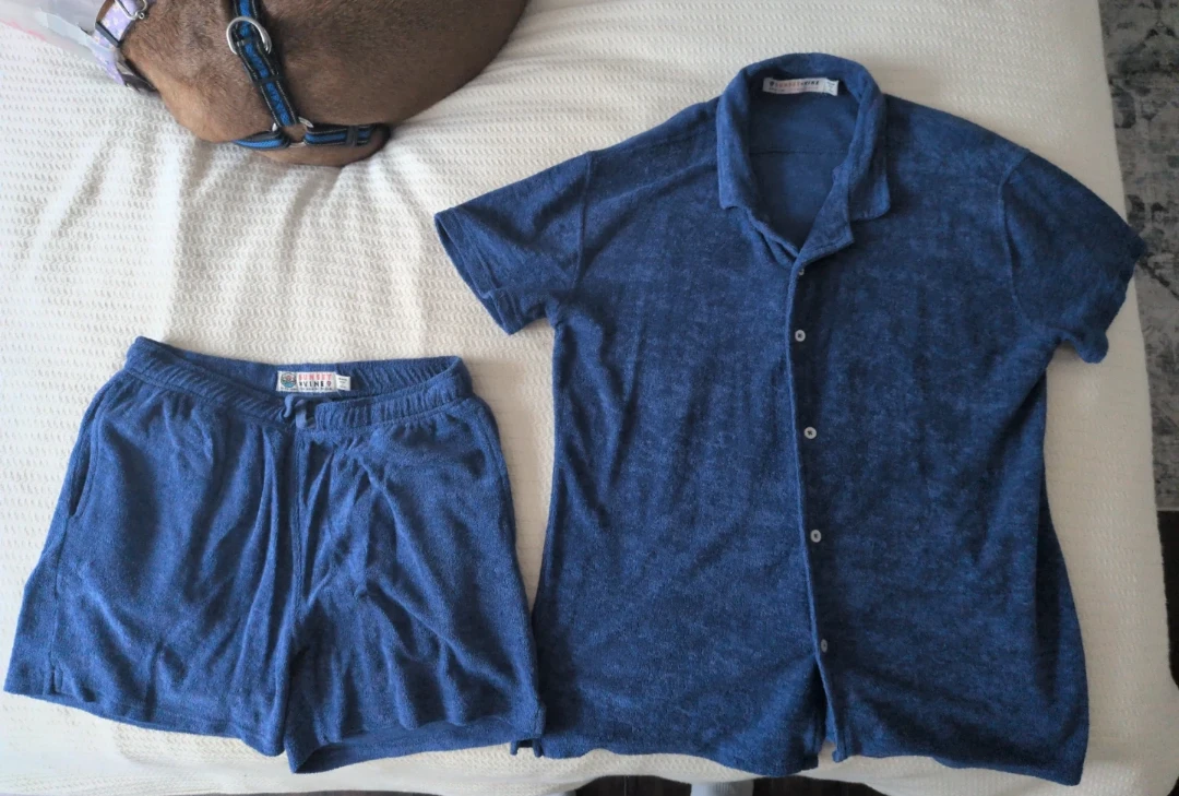 Sunset x Vine Blue Terry Cloth Set - Medium