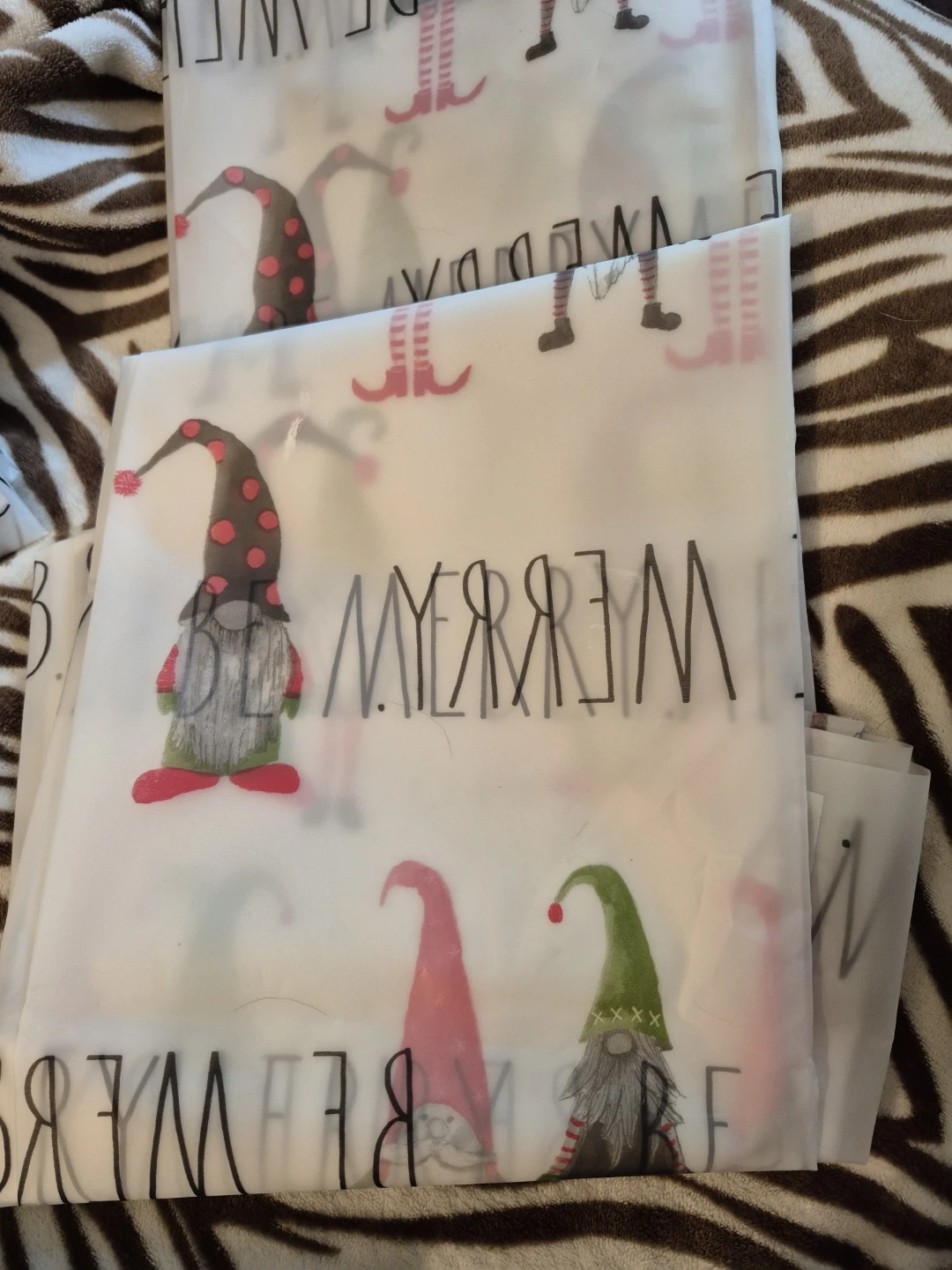 Rae Dunn Christmas Shower Curtain ..set of 3 - photo 3