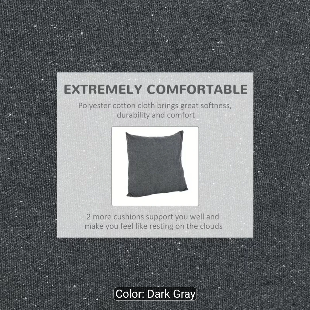 Outsunny Dark Gray Polyester Cotton Hammock Chair - photo 4