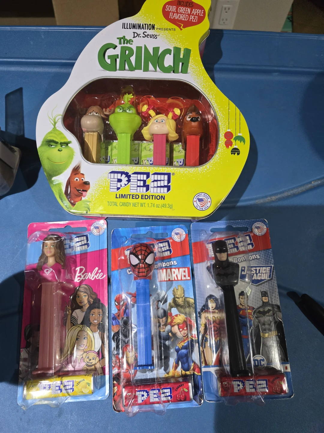 PEZ Dispensers - The Grinch, Barbie, Marvel, Justice League