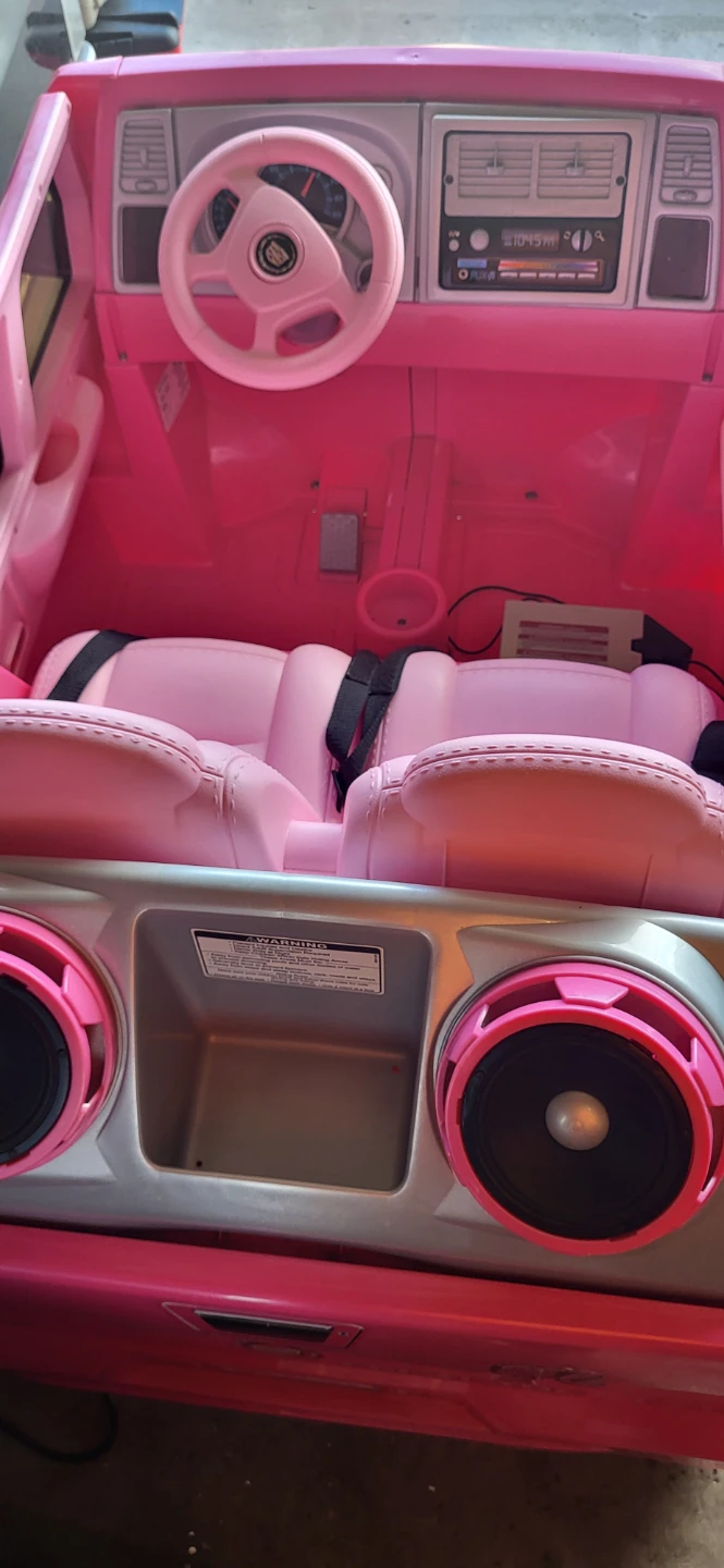 Pink Barbie Cadillac Escalade EXT Ride-On Toy Car - photo 3