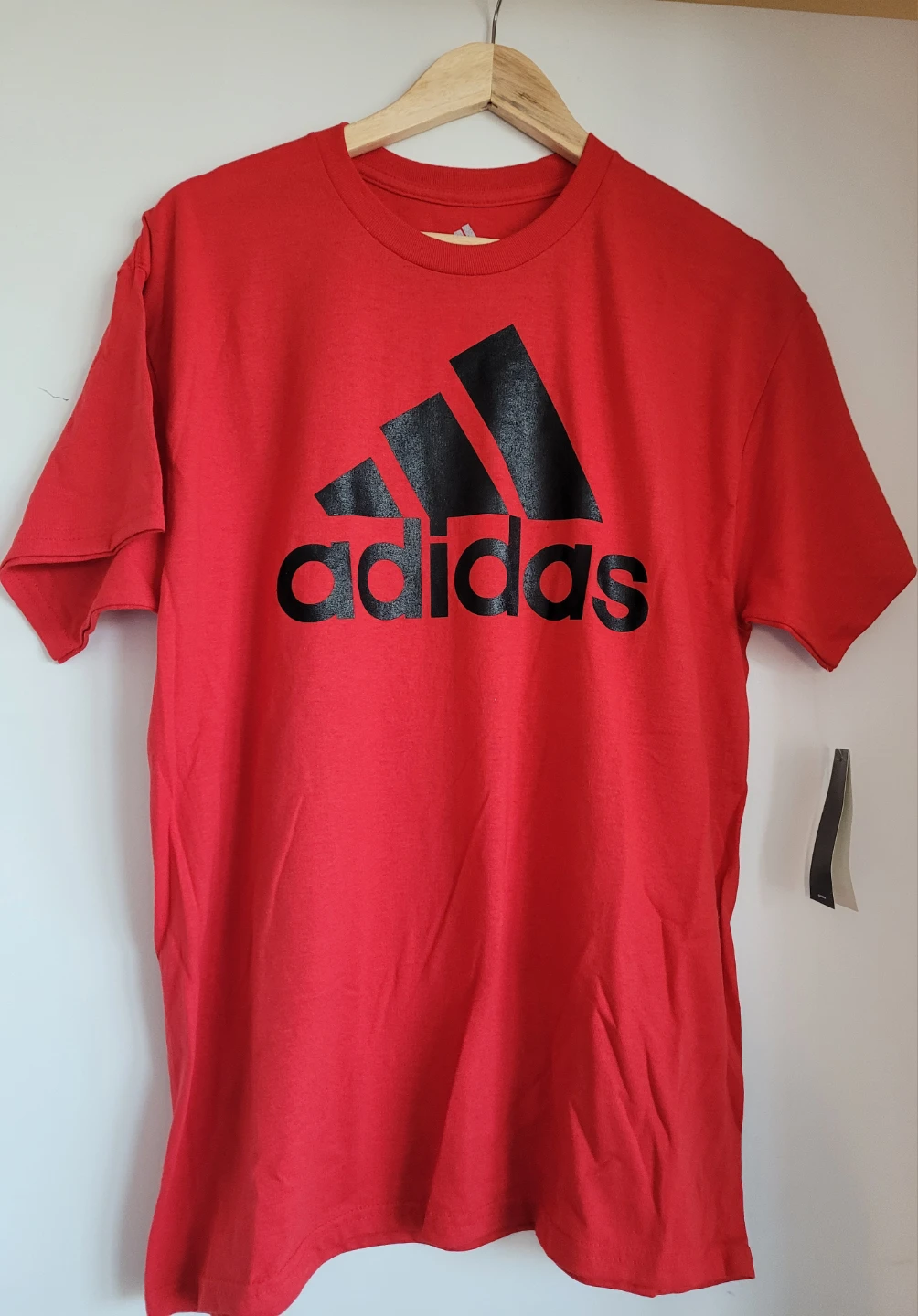 Large, NWT Adidas Classic Red Badge of Sport Graphic Tee