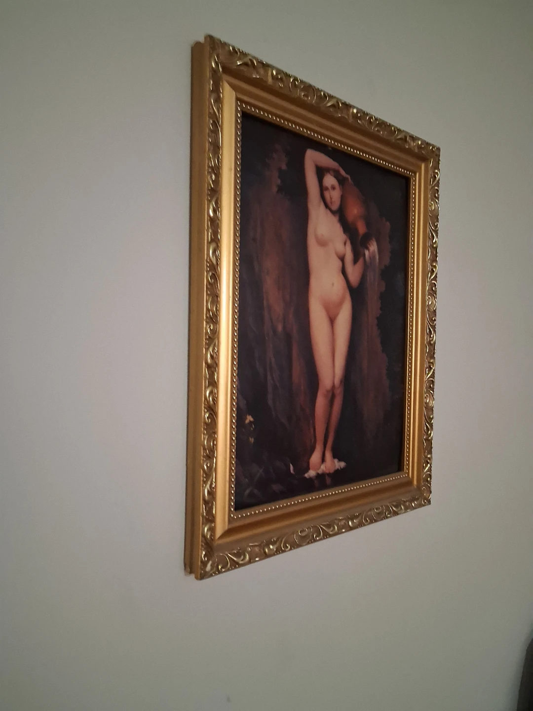 Framed Painting of Woman with Urn - photo 2