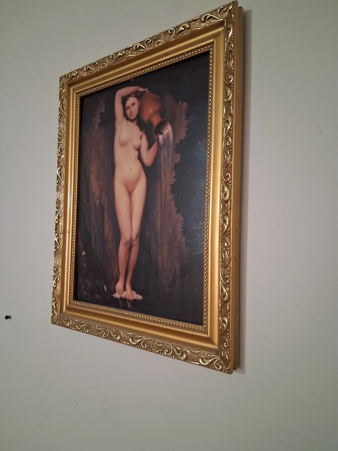 Framed Painting of Woman with Urn - photo 3