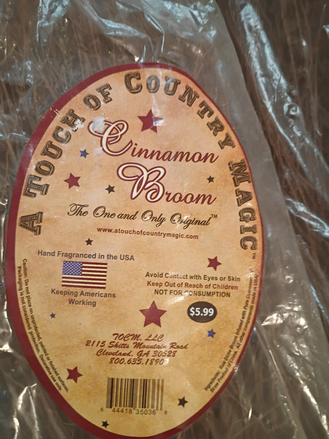 A Touch of Country Magic Cinnamon Broom - photo 2