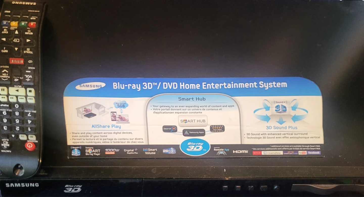 Samsung Blu-ray 3D / DVD Home Entertainment System