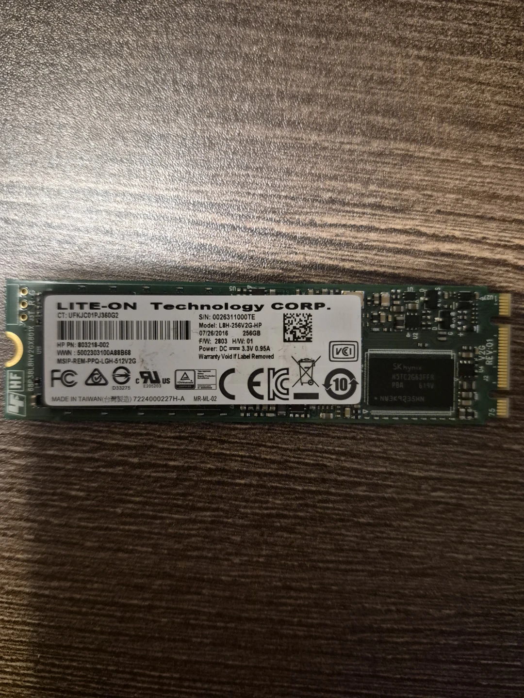 Lite-On 256GB NVMe SSD