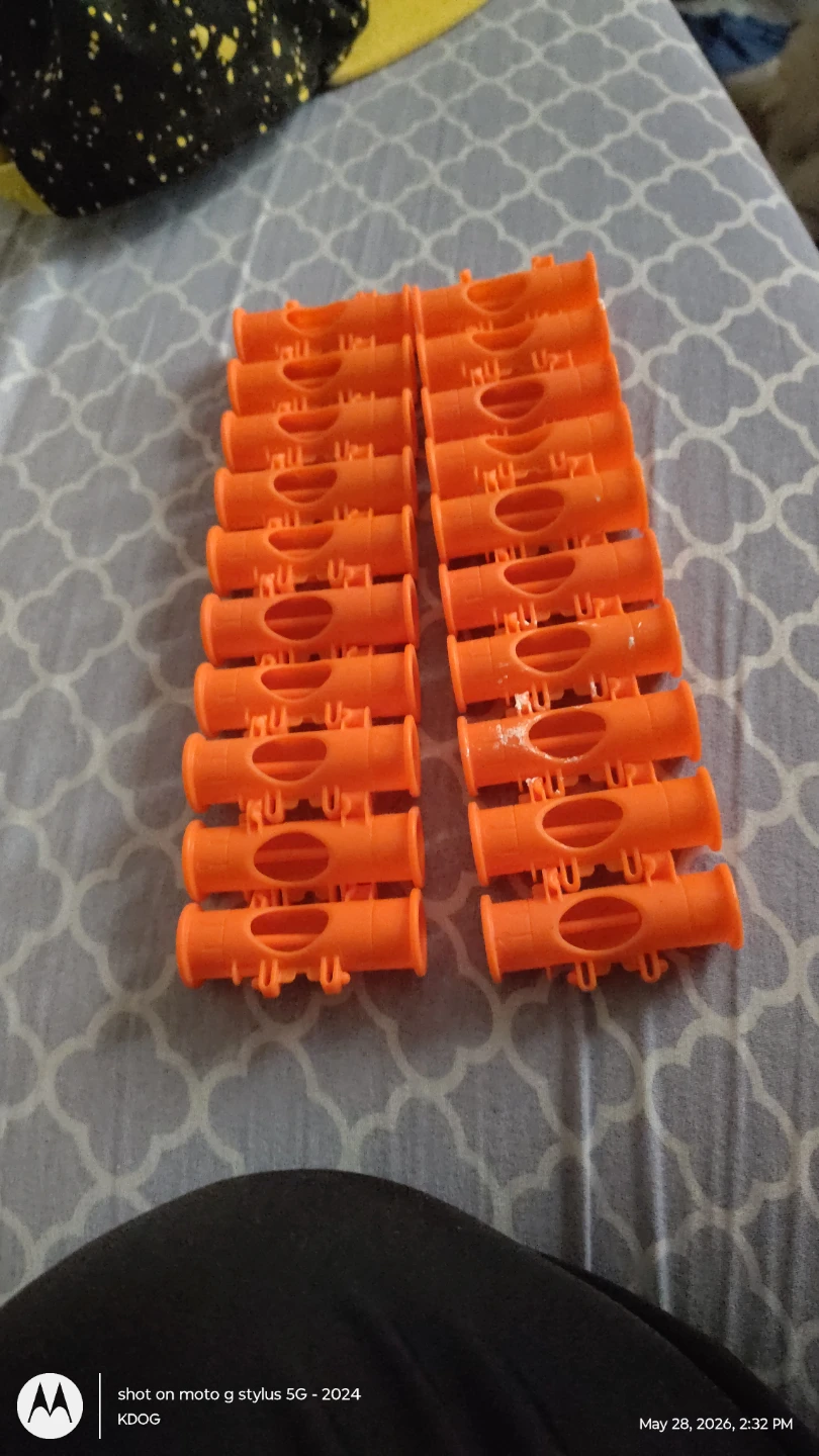 Orange Toy Gun Drum Magazine Clips (Set of 2) - photo 2