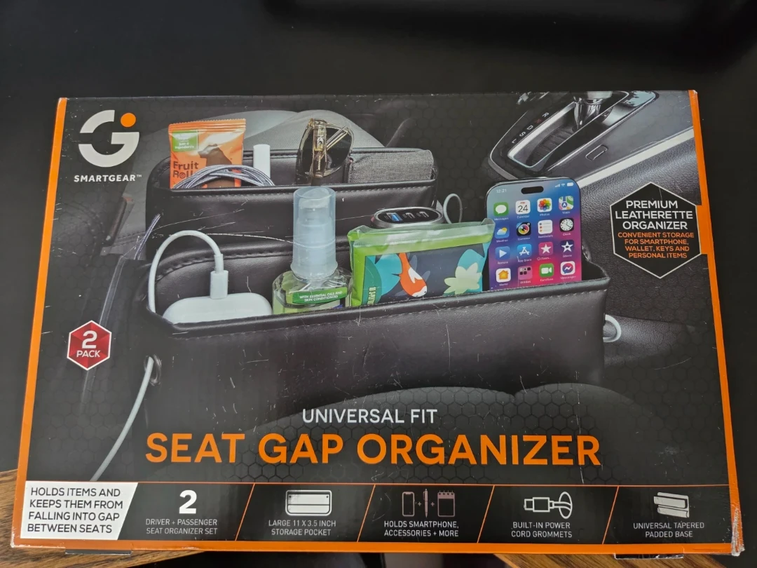 SmartGear Universal Fit Seat Gap Organizer (2 Pack)