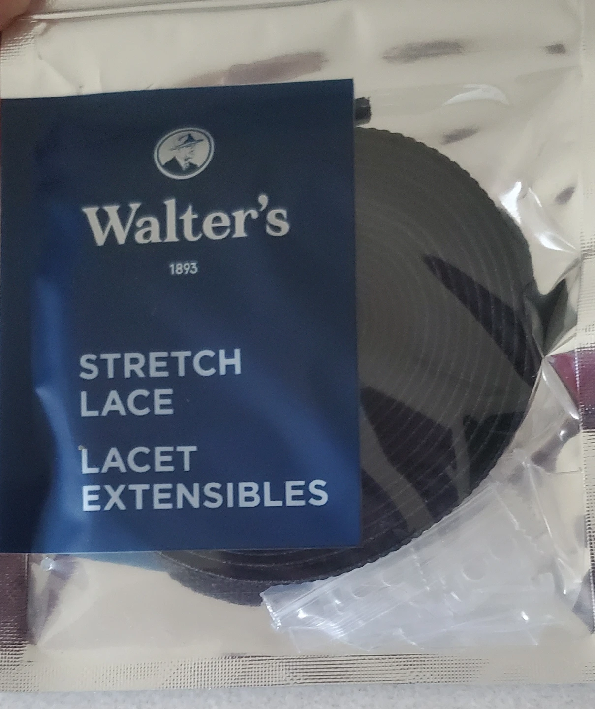 Walter's Black Stretch Laces