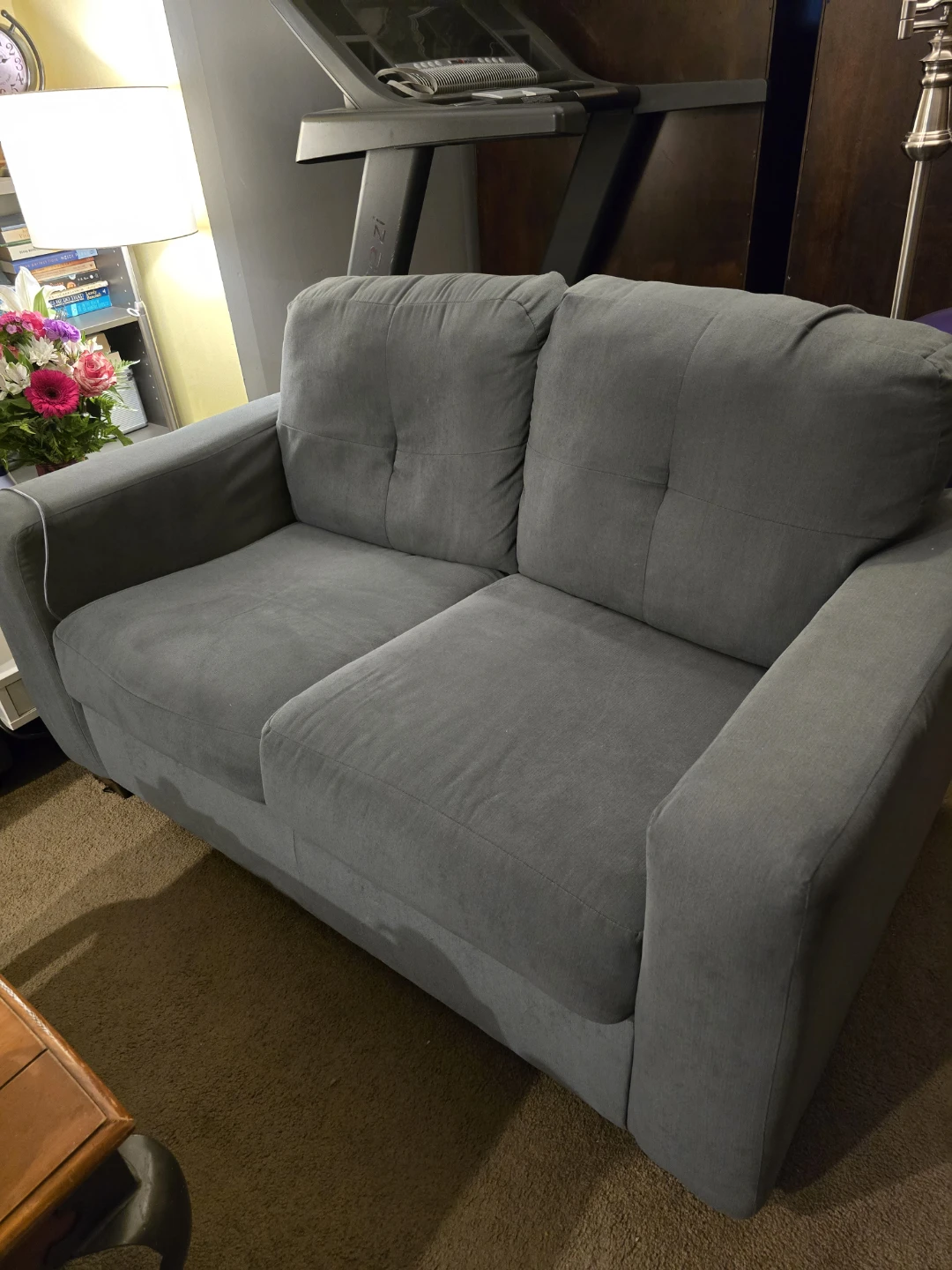 Grey loveseat and sofa - photo 4