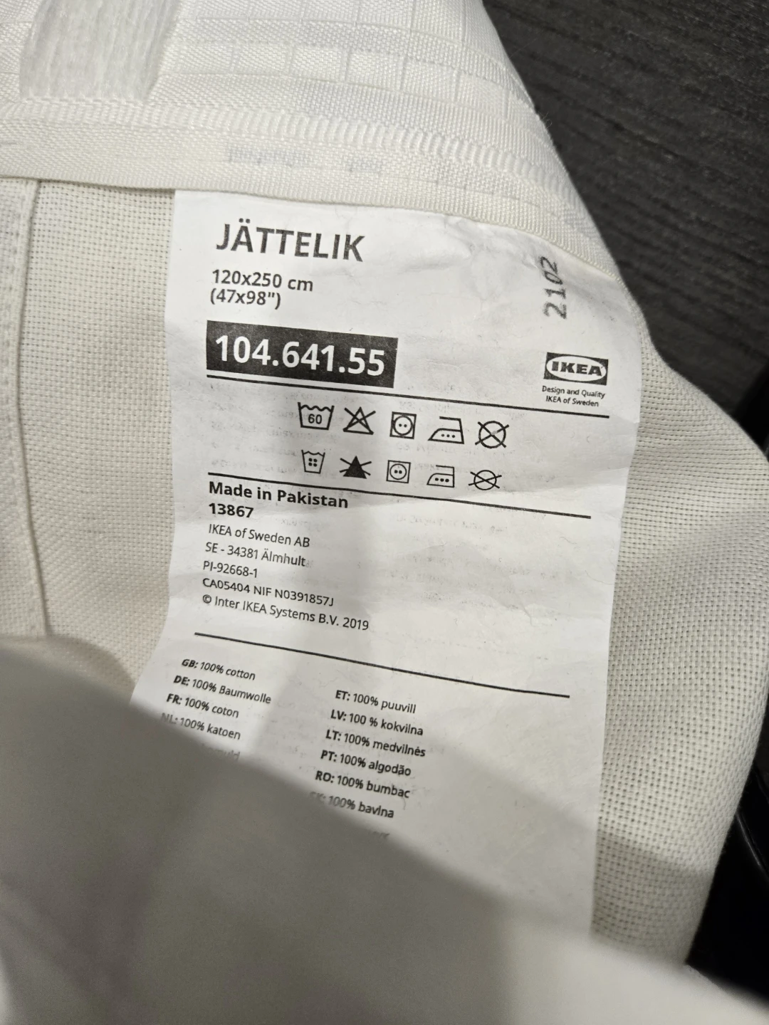 IKEA JÄTTELIK Curtains - Dinosaur Print - 98"x47" Each - photo 2