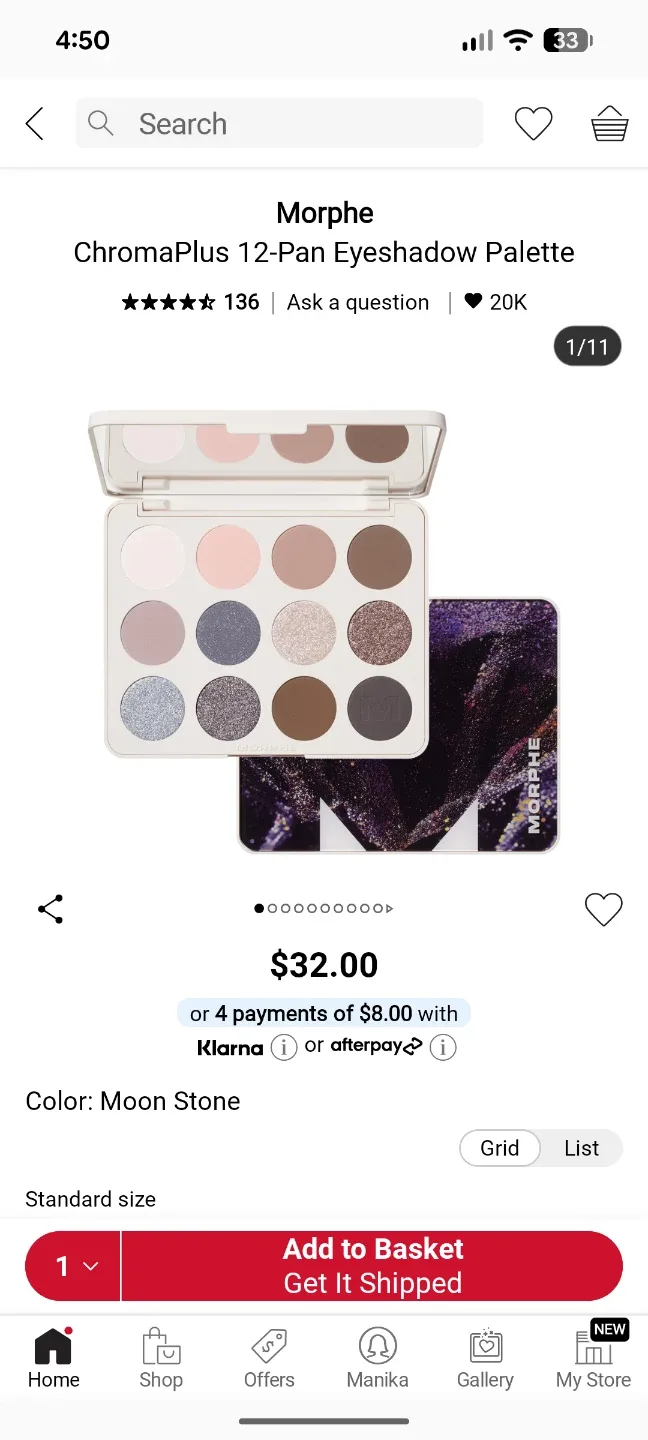 Morphe Moon Stone Eyeshadow Palette - photo 3