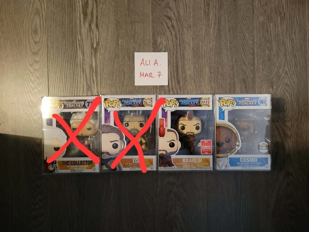 Guardians of the Galaxy Collector, Ego, Kraglin, Cosmo Funko