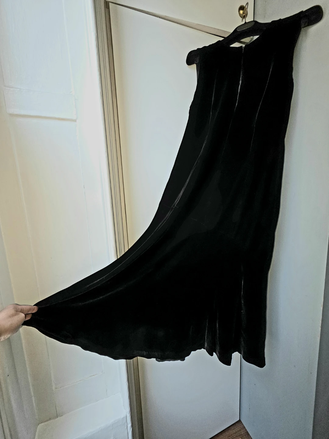 Alexander Wang Black Velvet Dress Size 8