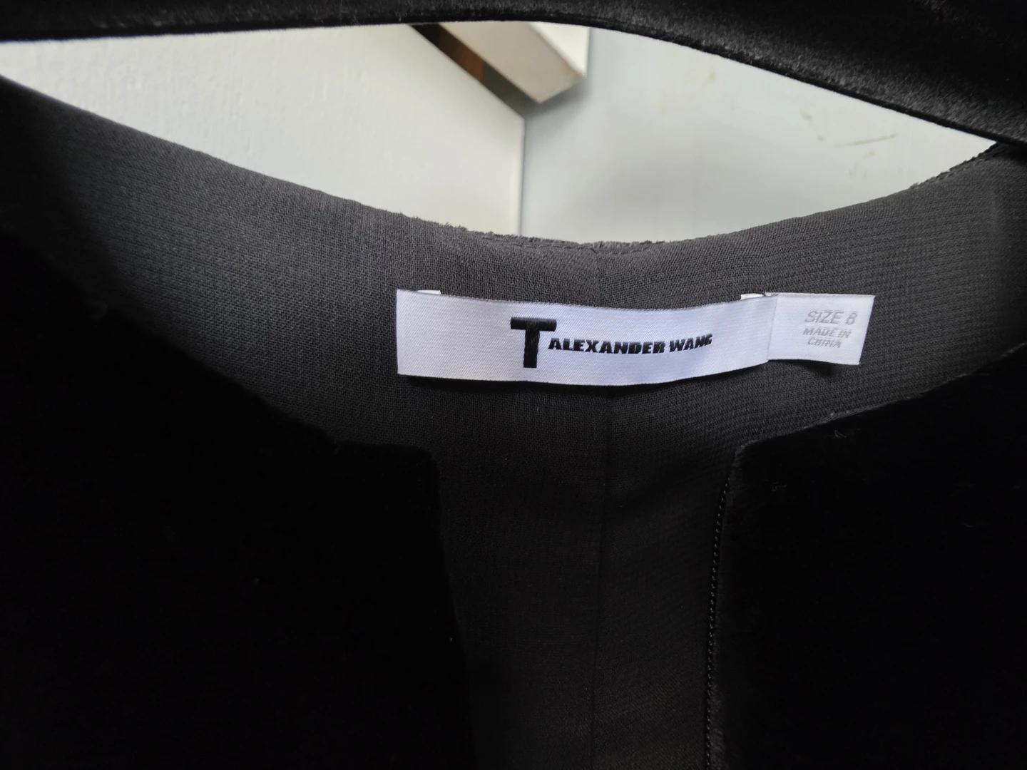 Alexander Wang Black Velvet Dress Size 8 - photo 4