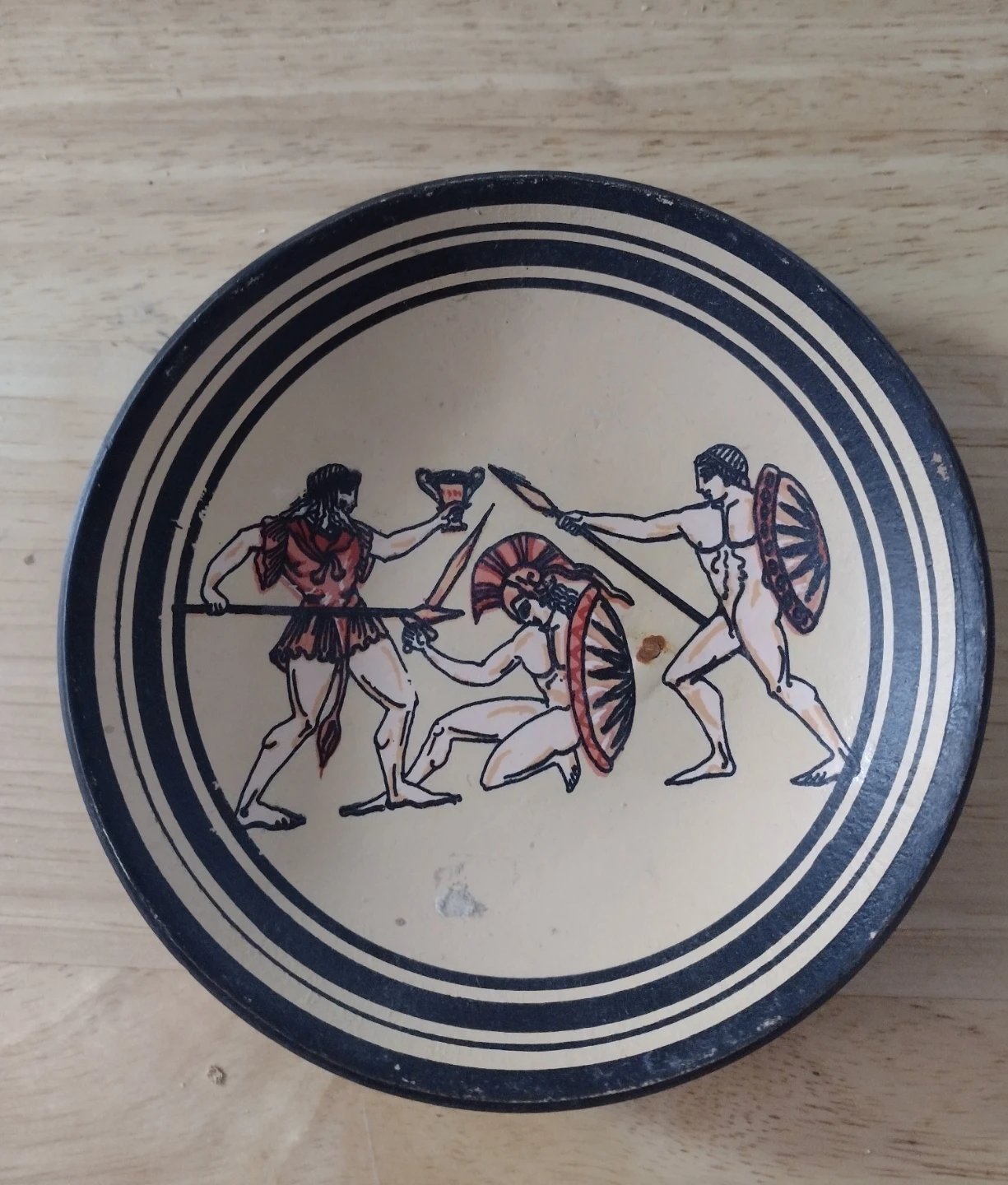 Set of 2 Decorative Greek Scene Plates - photo 2