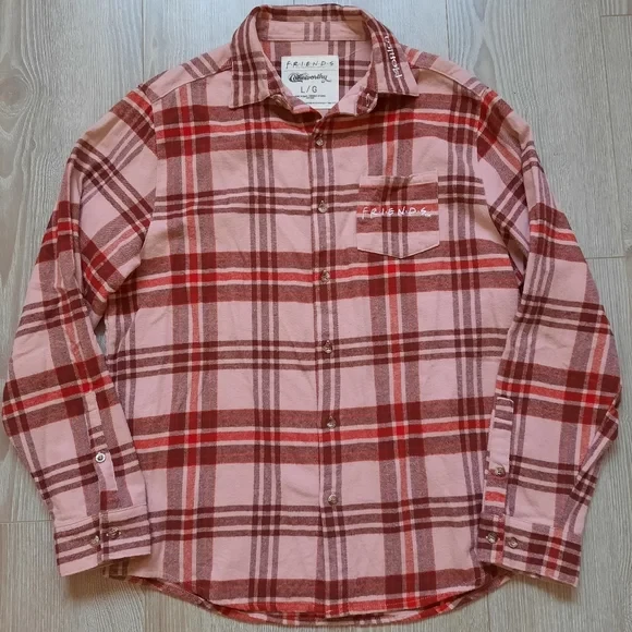 Friends Plaid Flannel Shirt Size L - photo 2