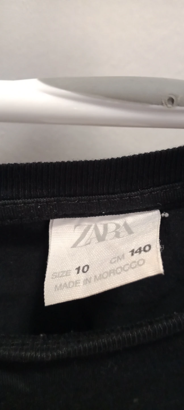 Zara Black Newport City Long Sleeve Crop Top Size 10 - photo 2
