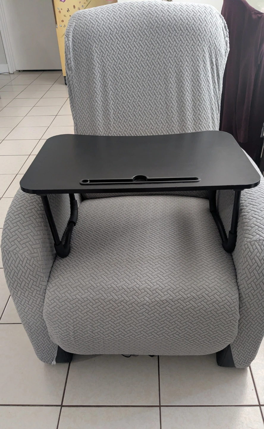 Black Portable Lap Desk with Tablet Slot