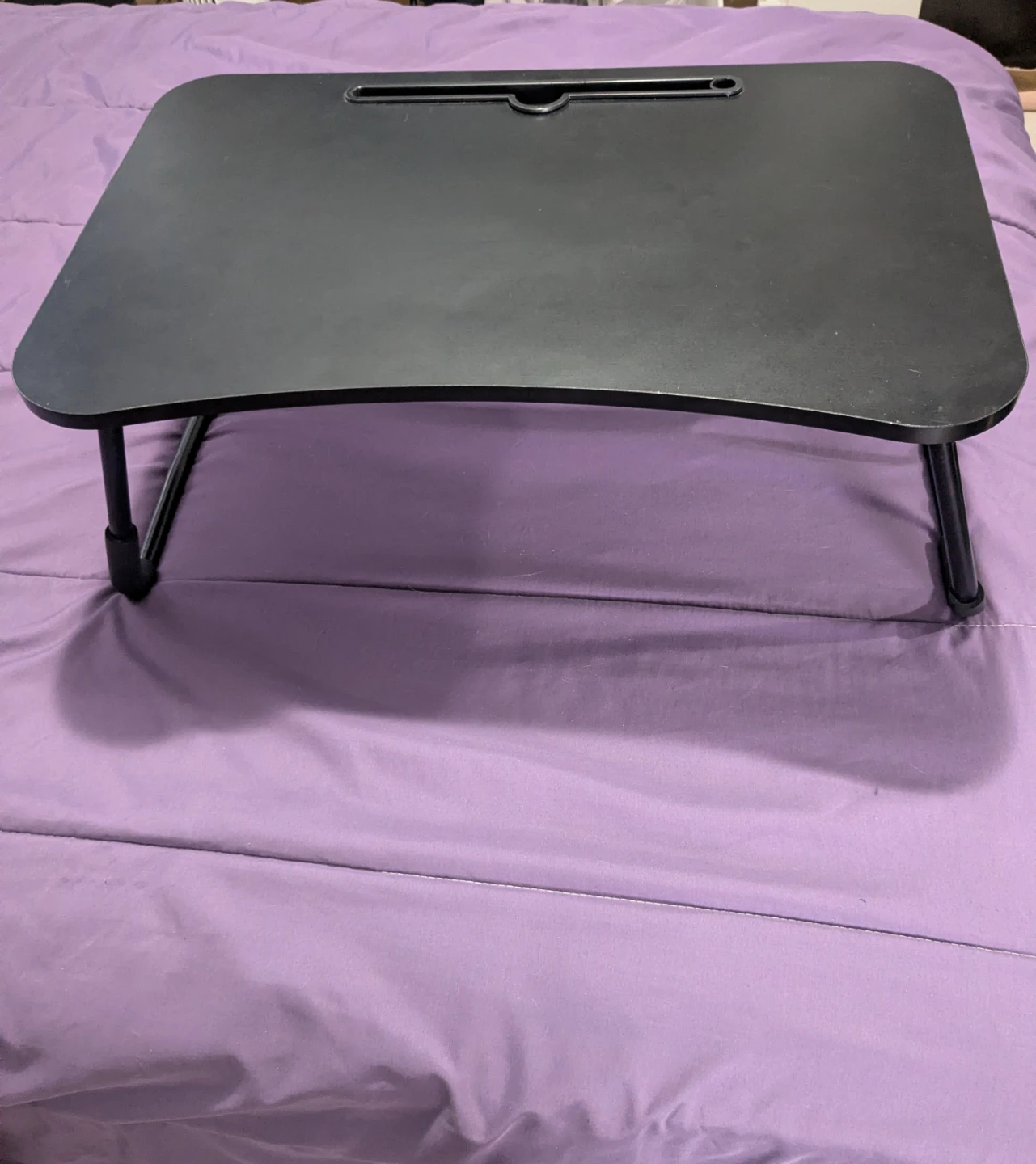 Black Portable Lap Desk with Tablet Slot - photo 2