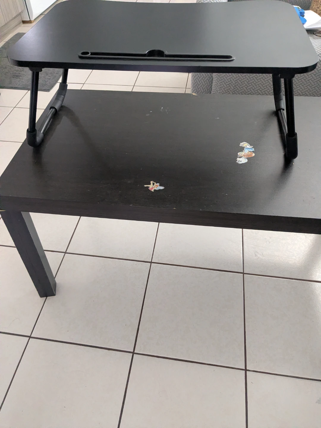 Black Portable Lap Desk with Tablet Slot - photo 3