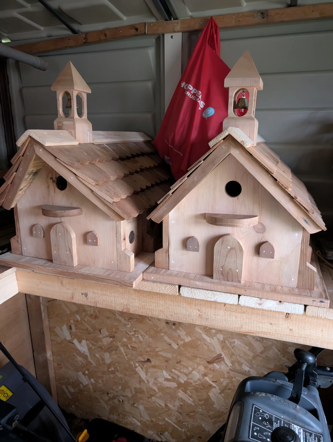 Handmade Wooden Birdhouse Set
