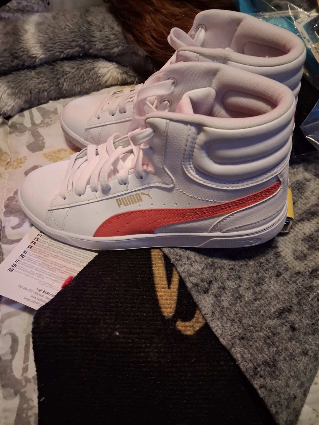 Puma High Top Sneakers White/Coral