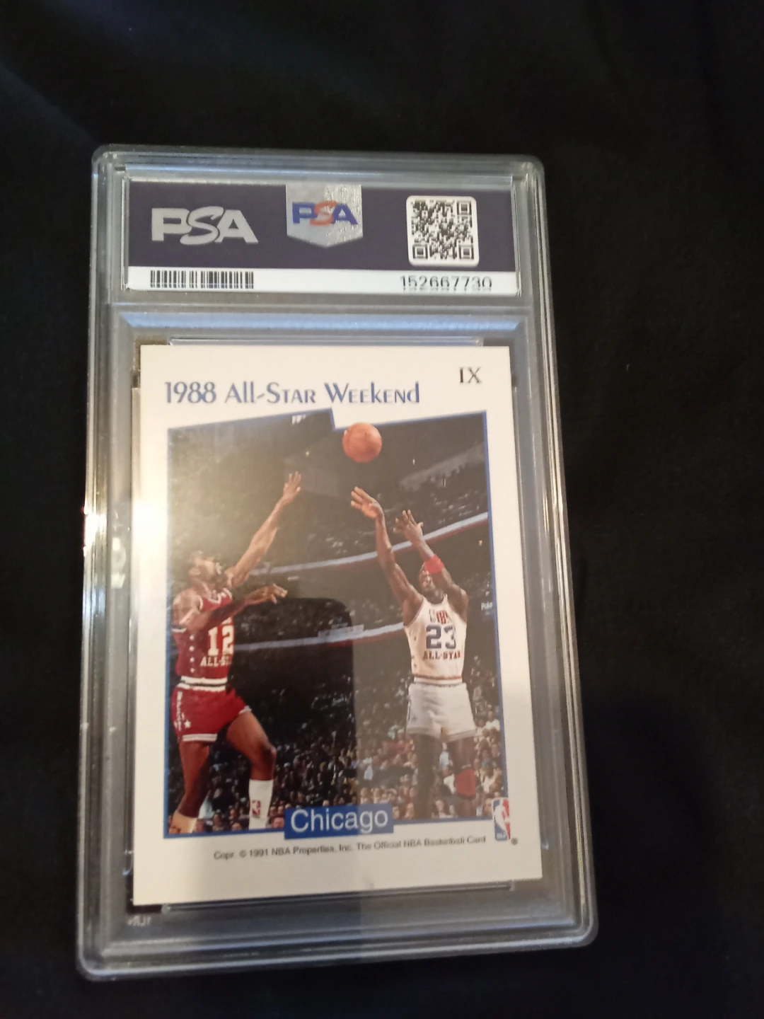 1988 Michael Jordan All-Star Weekend Trading Card - PSA Graded 7