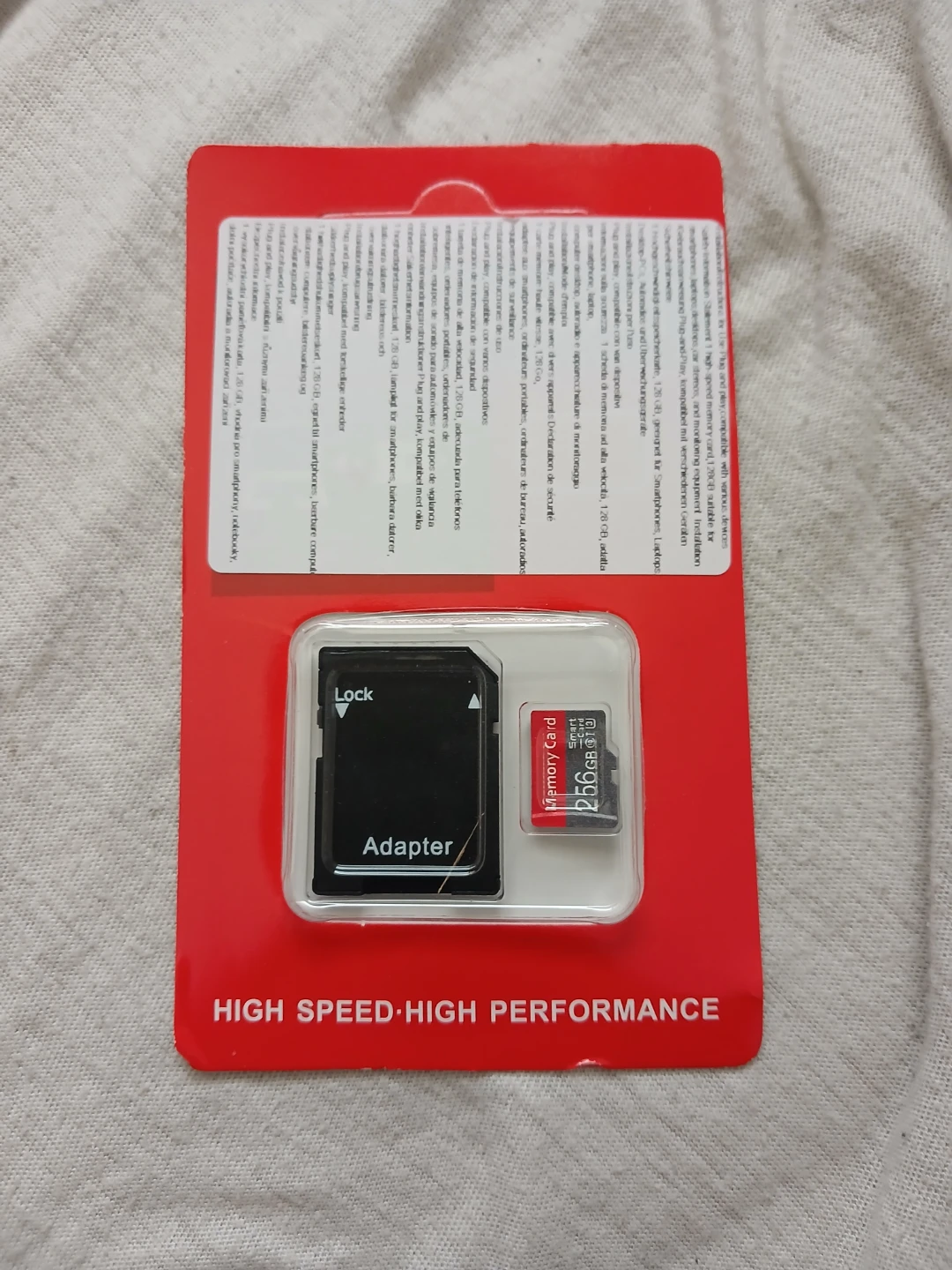 256GB Micro SD Memory Card With Adapter