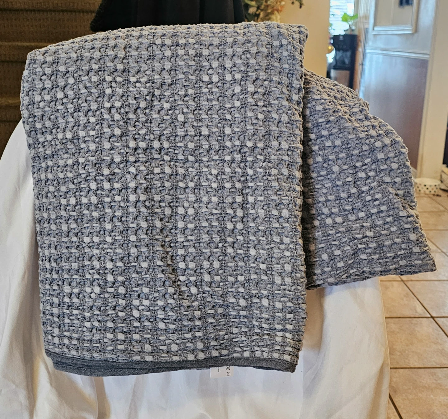 Blue Urban Barn Decorative Blanket
