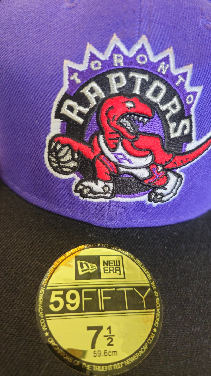 New Era Toronto Raptors 59FIFTY Fitted Hat Size 7 1/2