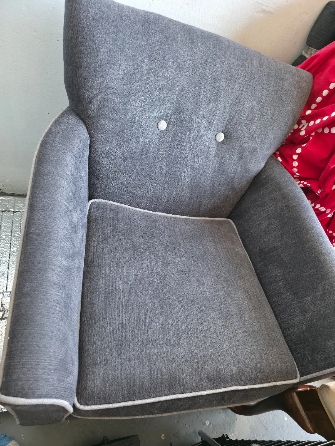 Grey Accent Chair - photo 2