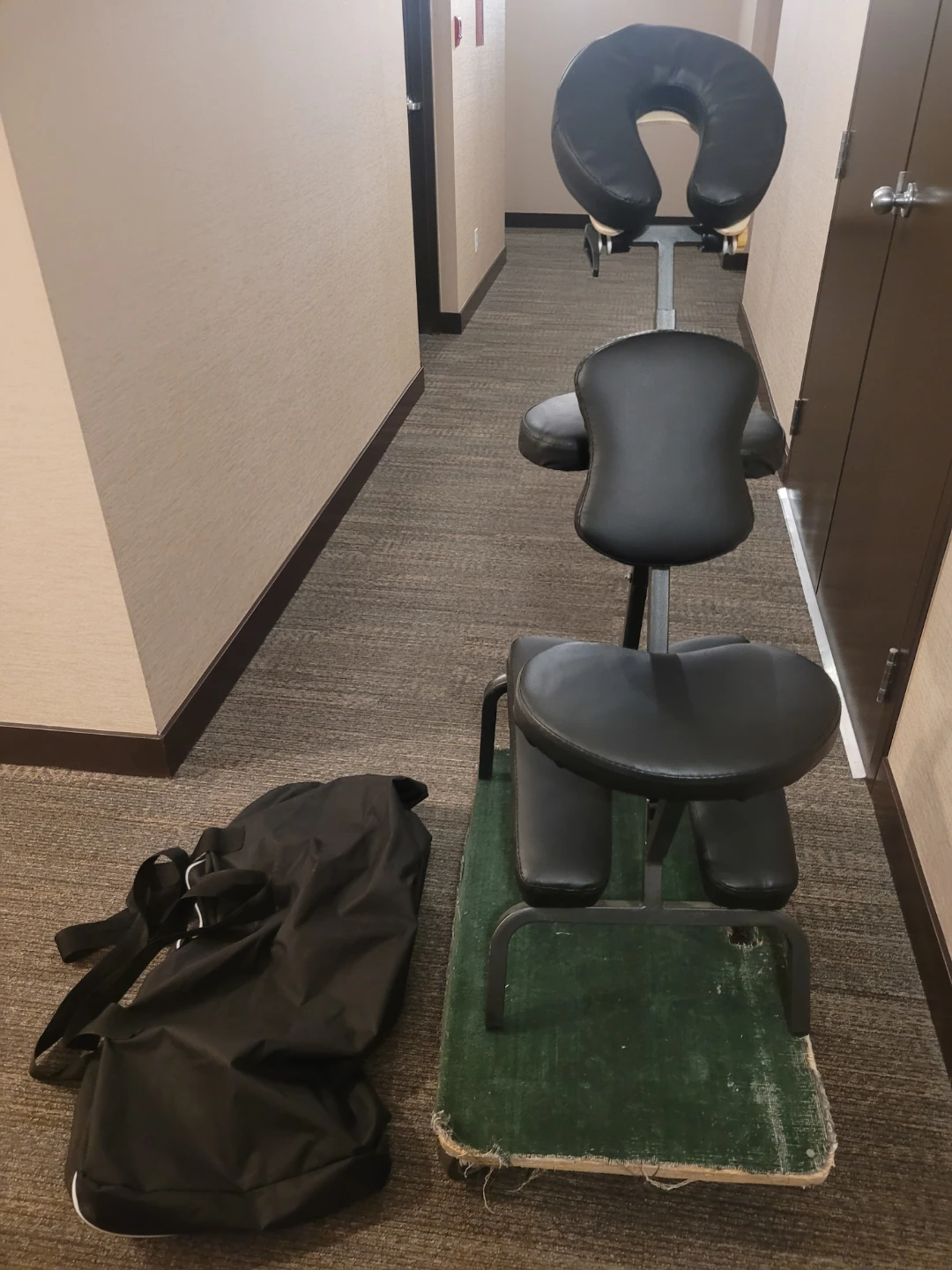 Black Portable Massage Chair with Carry Bag - photo 3
