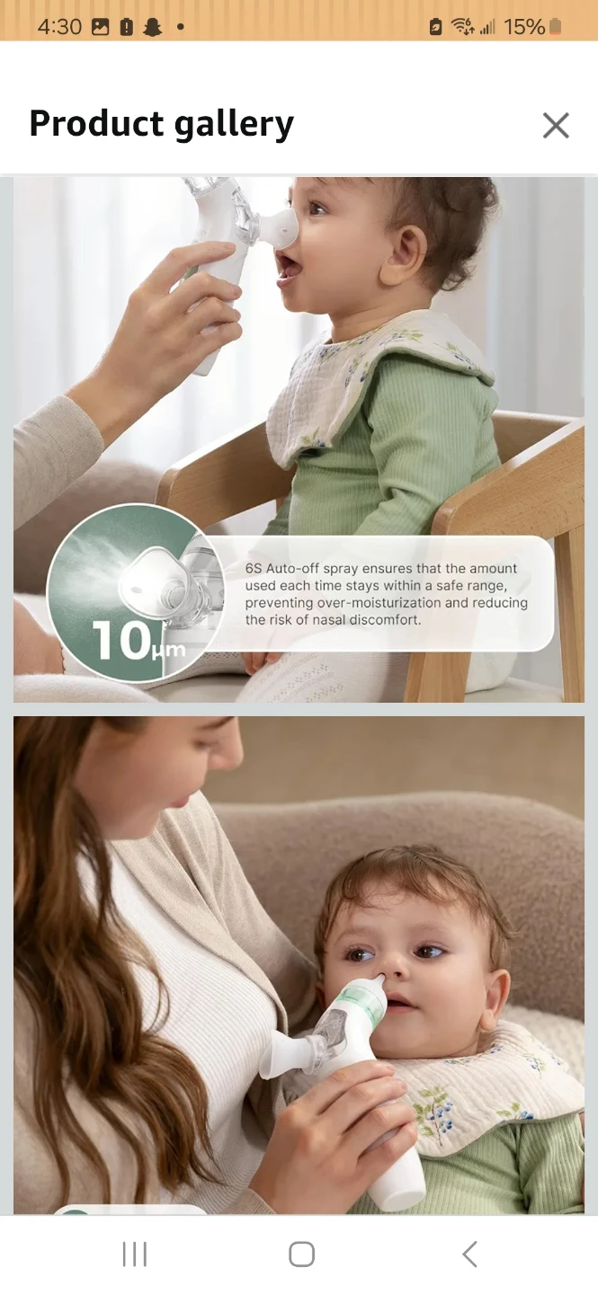 Momcozy 2-in-1 Electric Nasal Aspirator with Sprayer - photo 3
