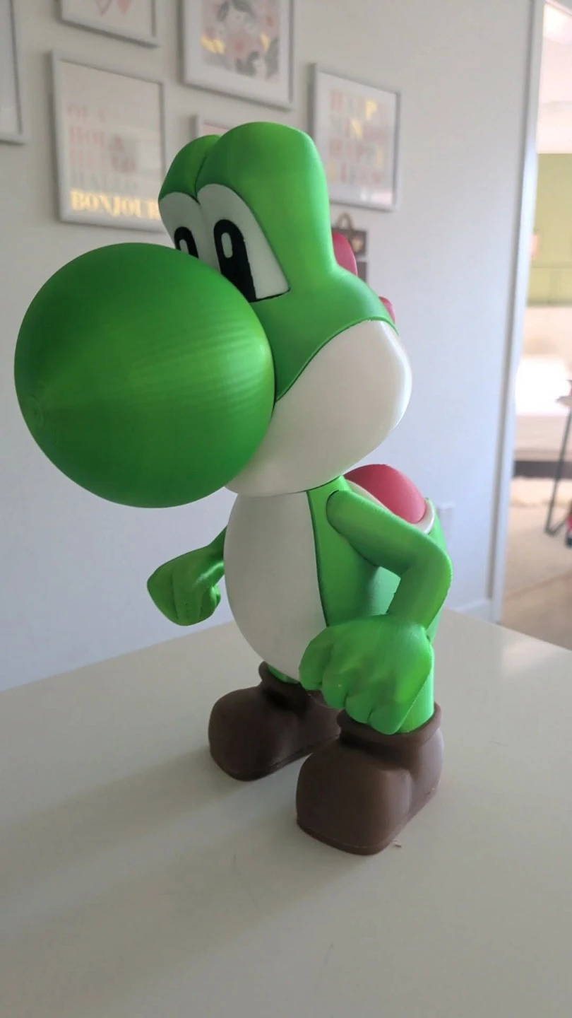 Large 3D Printed Yoshi Figure