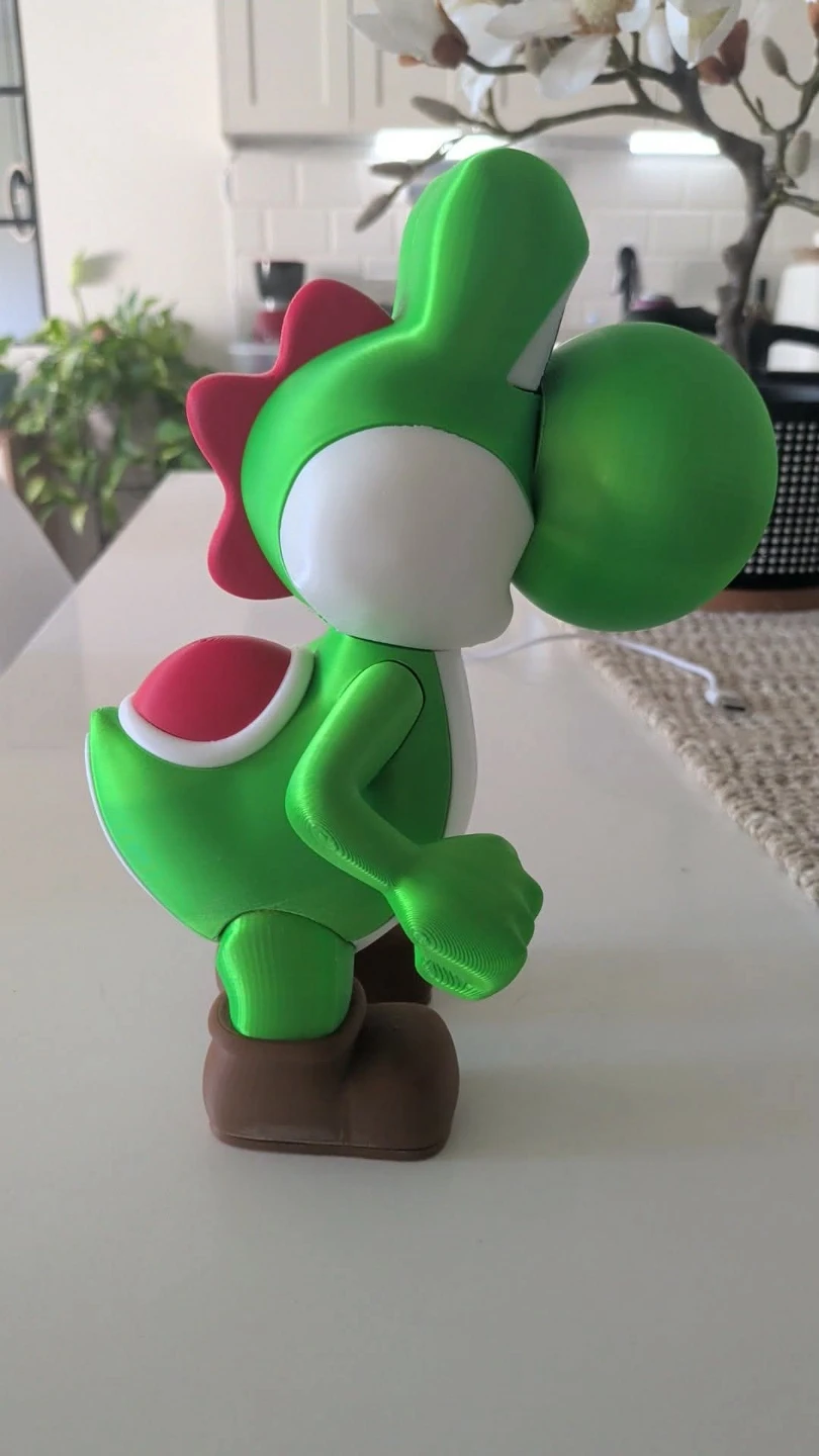 Large 3D Printed Yoshi Figure - photo 3