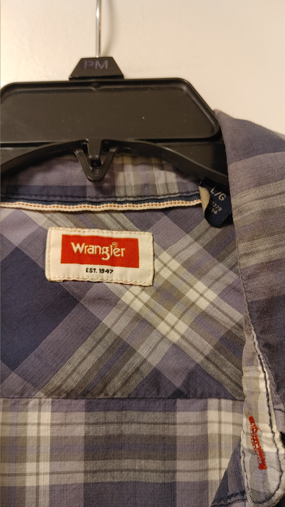 Wrangler Plaid Button-Up Shirt - L/G - photo 2