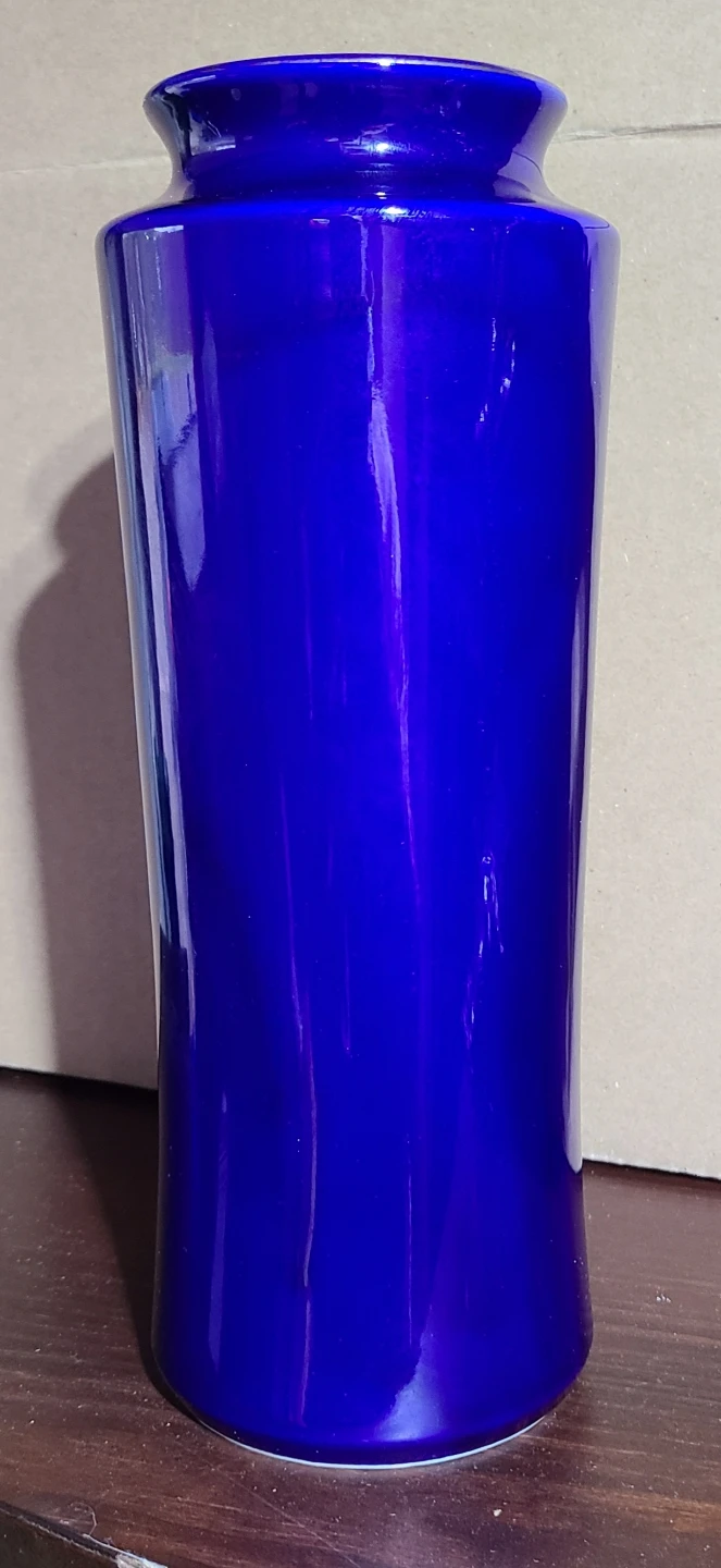 Yamato Japan Cobalt Blue Vase with Cranes - photo 2
