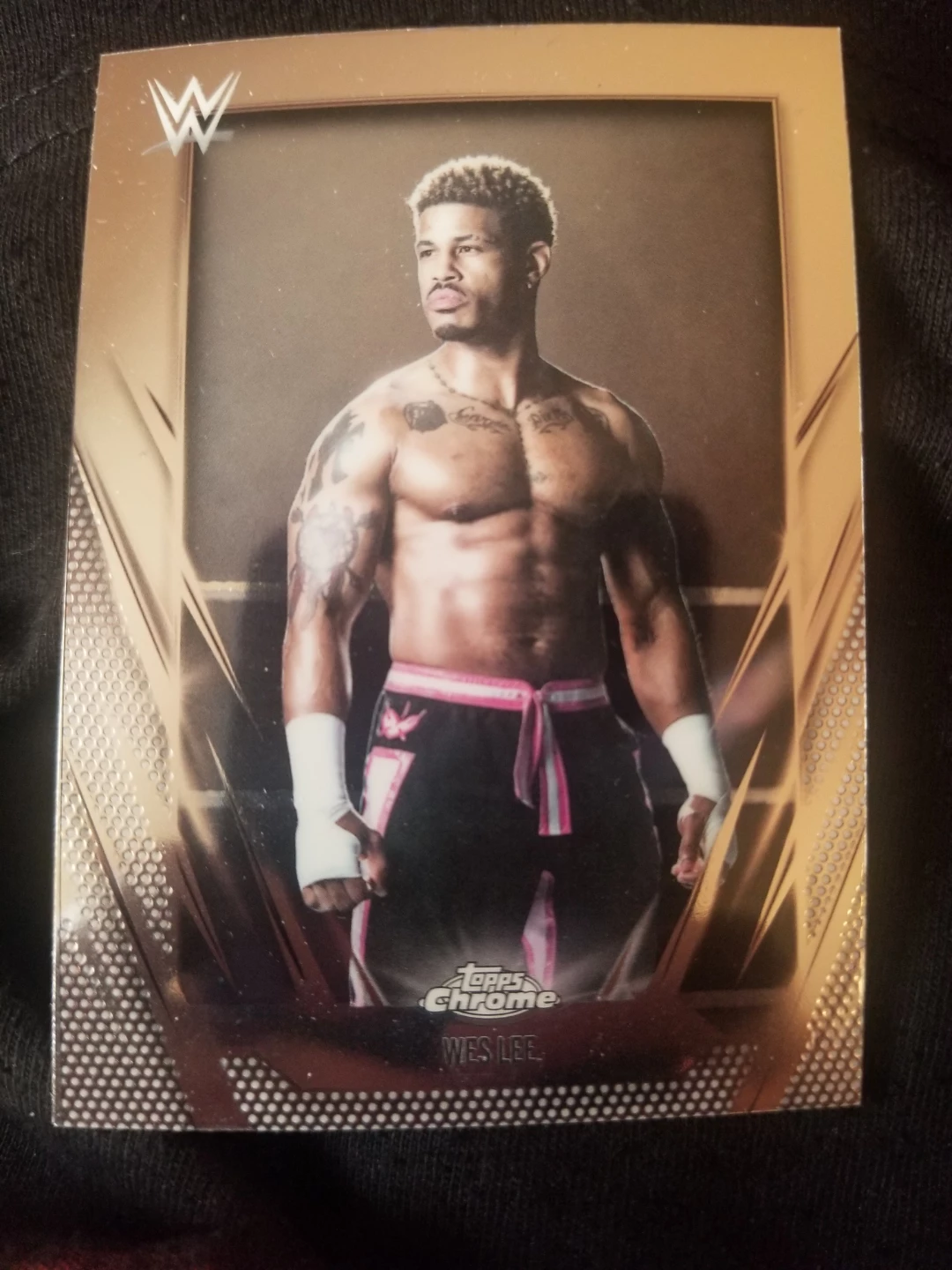 Topps Chrome WWE Wes Lee Trading Card