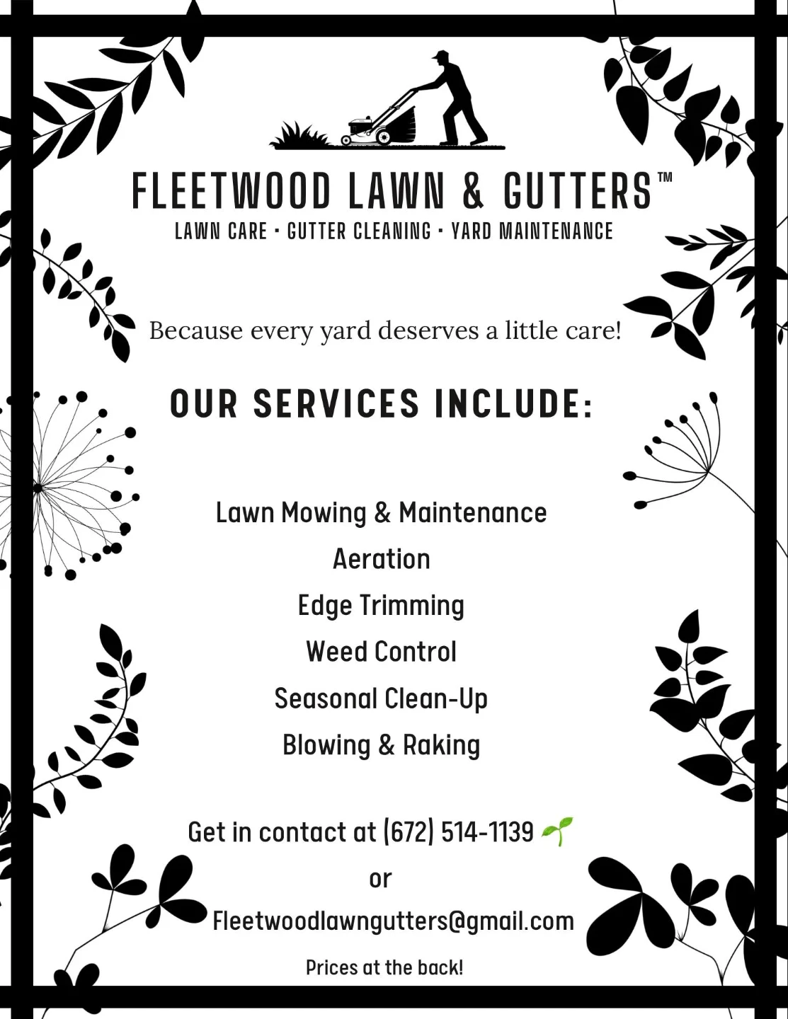 Fleetwood Lawn & Gutters Services