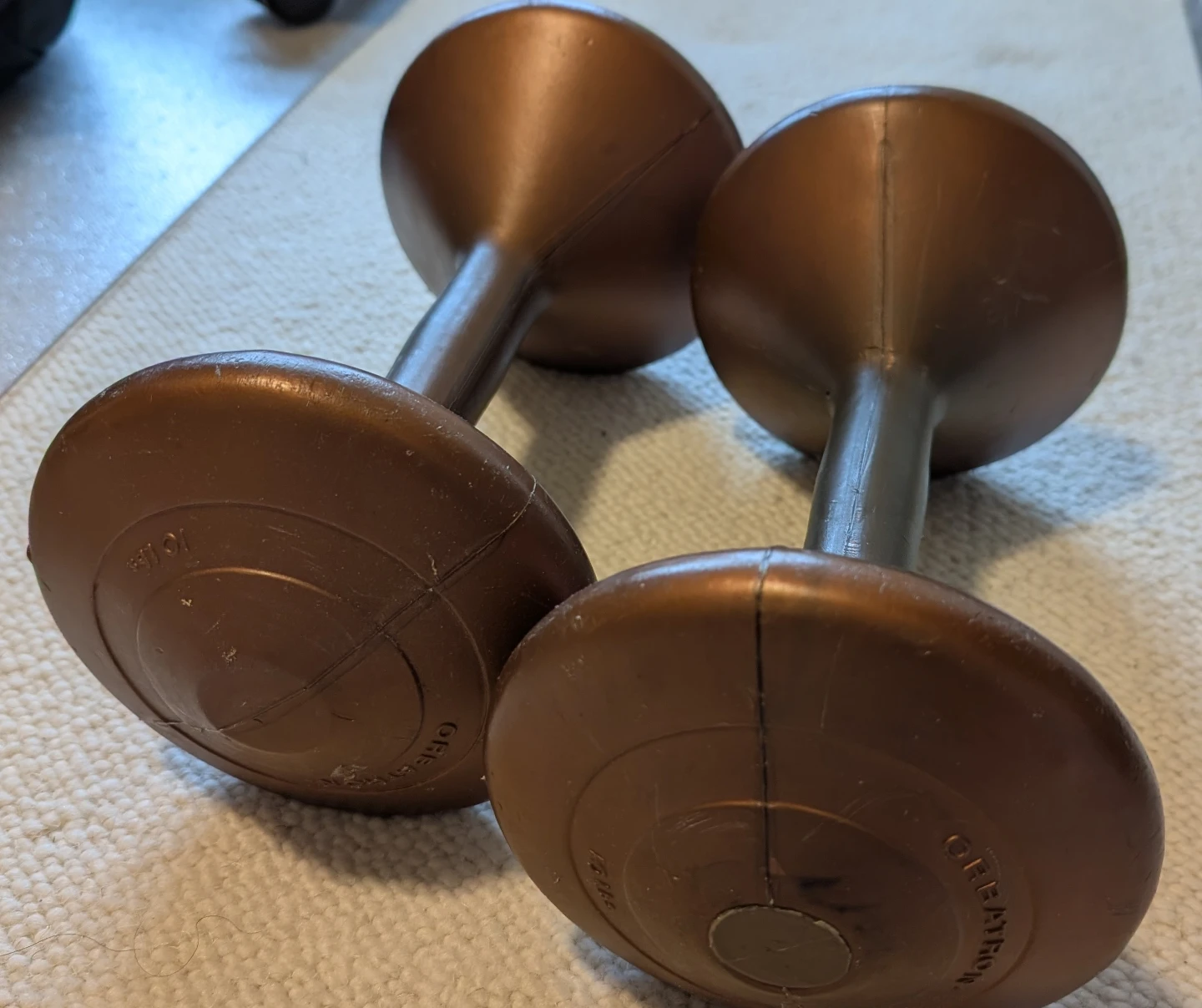 Pair of 10 lb Dumbbells