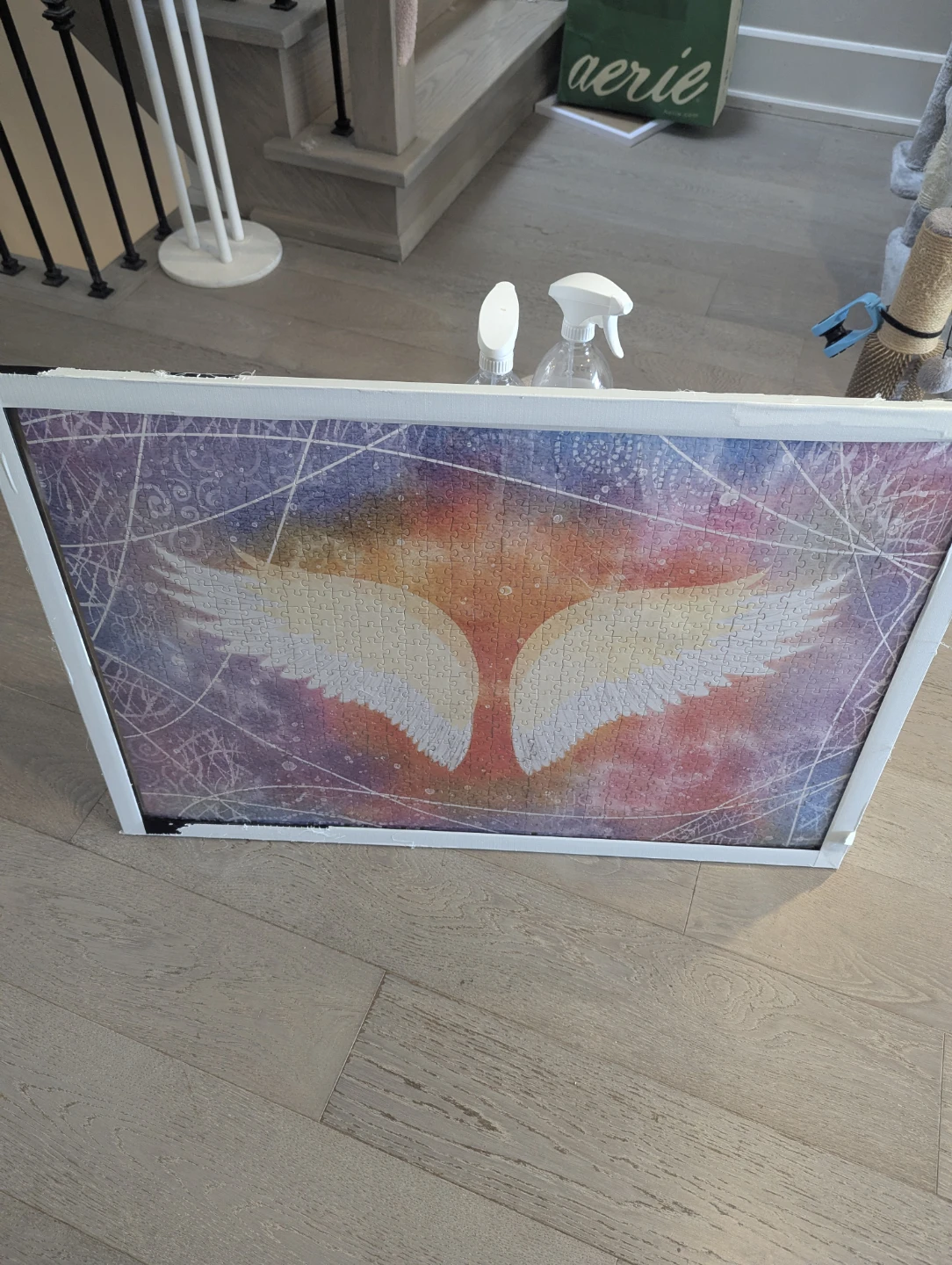 Framed Angel Wings Puzzle
