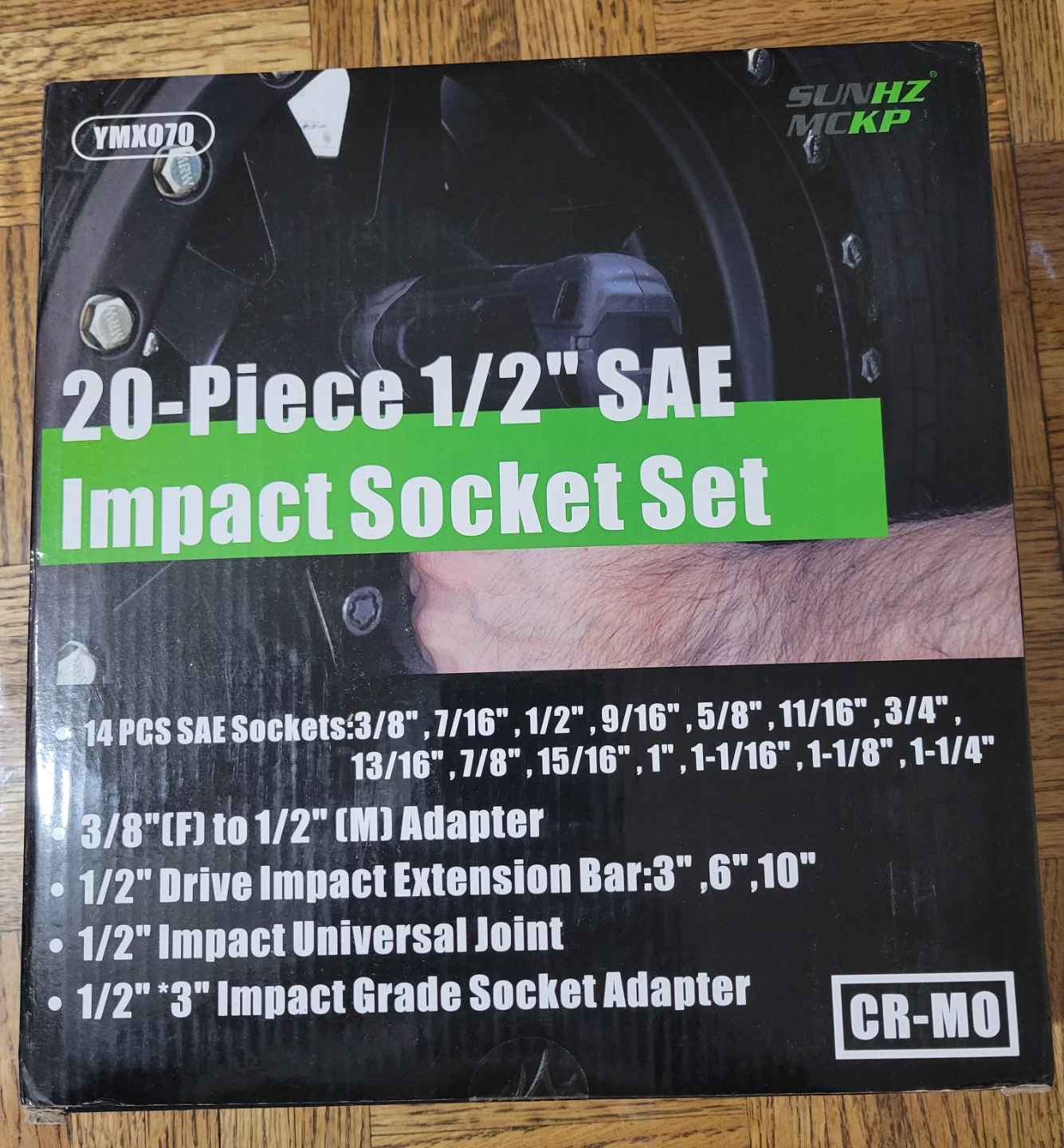 NEW 20-Piece 1/2" SAE Impact Socket Set with Case